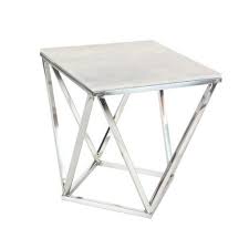 Burgett End Table Square Accent Tables Marble Square Metal Accent Table