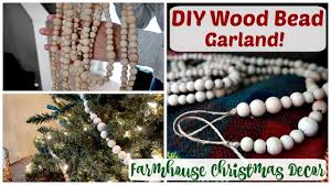 Maybe you would like to learn more about one of these? Diy Boho Farmhouse Christmas Decor For Less Than 10 Wood Bead Garland Mallory Logan Youtube