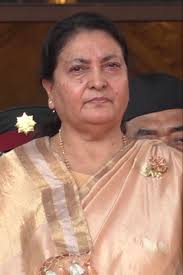 File:Her Excellency The Right Honourable Bidya Devi Bhandari विद्यादेवी  भण्डारी संघीय संसद भवनमा 4 (far crop).jpg