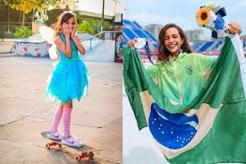 Rayssa leal foi a única brasileira a chegar à final na categoria street do skate. B Hbmqmhjoaoym