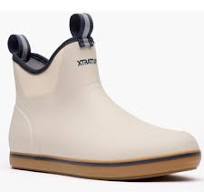 Men's 6 in Ankle Deck Boot Ivory Navy