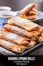 Banana Spring Rolls Recipe Banana Spring Rolls Spring Rolls Spring Roll Recipe