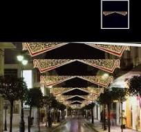 Waterproof Steel/Aluminium Christmas Street Decoration Lighting 2D Motif  Light