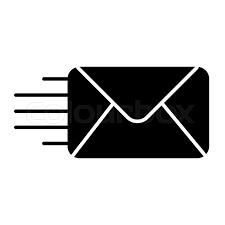 Email search icon black and white internet technology background. Mail Solid Icon Envelope Illustration Stock Vector Colourbox