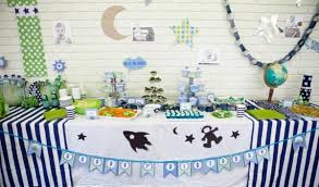 Rockets Aliens Space Themed 1st Birthday Party Kara S Party Ideas Space Theme Party Alien Birthday Party 1st Birthday Parties