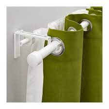 Racka Hugad Gordijnrailcombinatie Dubbel Wit Ikea Double Rod Curtains Double Curtains Curtain Rods
