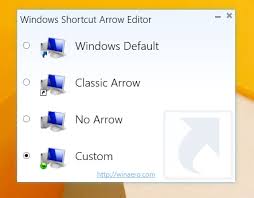 How To Remove The Shortcut Arrow In Windows 8 1 Or Replace It With A Custom Icon