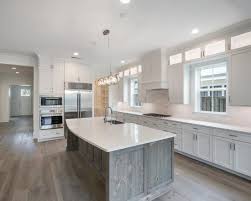 Atlantic Beach Florida Coastal Kitchen Driftwood Gray White Cabinets Island Before After Kitchen Coastal Kitchen Kitchen