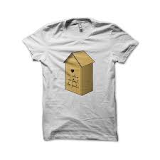 Je m'apprête à m'installer (toute l'année) dans une cabane au fond du jardin. T Shirt Ma Cabane Au Fond Du Jardin Blanc