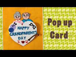Make these creating diy cards for him and can also write some quotes for him. Grandparents Day Card Tutorial Pop Up Card Happy Grandparents Day Handmade Card Youtube