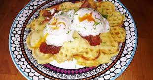 sos gofri kajakoma receptje recipe food breakfast waffles