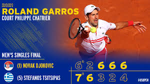 French open 2021 men's final, novak djokovic vs stefanos tsitsipas: 1k7fdvppzko Gm