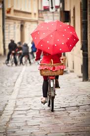 Waterproof Bicycle Accessories Chic And Stylish Bike Belle Bicycle Boutique Fashionable Cycling Accessories Bike Belle Stylish Bicycle Accessories Umbrella Red Umbrella Polka Dot Umbrella