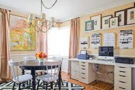 Finding office furniture that fits the unconventional shape of many formal dining rooms is another. How To Use Your Dining Room As An Office Dining Room Office Ideas Hgtv