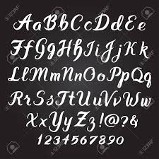 Cursive script lowercase alphabet let's take a look at the cursive script alphabet. Handwritten Alphabet Vector Font Hand Drawn Brush Script Letters Royalty Free Cliparts Vectors And Stock Illustration Image 53202230