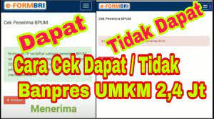 Kabar baik buat semuanya, banpres produktif umkm masih diperpanjang hingga akhir november 2020. Cara Cek Online Penerima Blt Banpres Umkm 2 4 Juta Di Eform Bri Co Id Cek Bansos Lewat Ktp Youtube