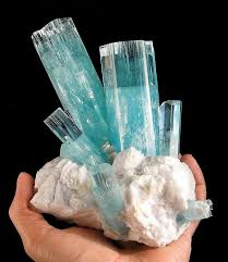 Amazing High Quality Aquamarine Crystal From Nagar Hunza Valley Northern Areas Pakistan Geol Stones And Crystals Crystals And Gemstones Rocks And Minerals