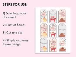 Cat and Dog Mother's Day Gift Tags, Print at Home, Digital, Letter Size,  8.5 X 11