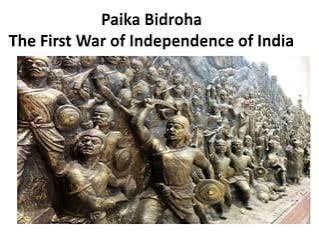 Paika Bidroha the First Flame | PPTX