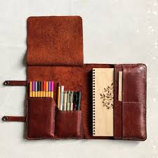 Excited To Share This Item From My Etsy Shop Handmade Leather Pencil Roll Leather Artist Roll Pencil Case Leather Pen Accesorios De Cuero Agendas Patrones