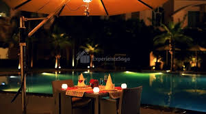 Poolside Candlelight Dinner At The Umrao Delhi Candle Light Dinner Outdoor Candlelight Dinner Candlelight