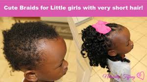 Tell your hairstylist to keep the hair short from the back and long at front ends. Cute Braids For Little Girls Very Short Fine Hair Youtube