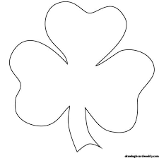 Shamrock Coloring Page In 2020 Shamrock Pictures St Patricks Day Crafts For Kids Shamrock Template