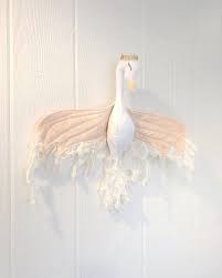 Ready To Ship Swan Wall Decor Swan Wall Mount Swan Decor Baby Decor Swan Swan Nursery Girl Room Decor Unique Baby Decor Swan Decor Swan Wall Art Baby Decor