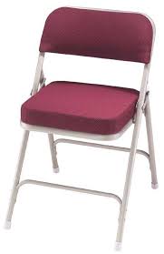 Padded Folding Chair Burgundy Fabric Gray Frame Folding Chair Padded Folding Chairs Metal Folding Chairs