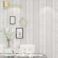 De nouvelles offres chaque jour ! Rouleau De Papier Peint Damasse A Rayures Motif Damasse Moderne Gris Blanc Beige Rose Texture En Relief Decoration D Interieur Aliexpress