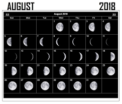 new moon calendar august 2018 full moon august new moon