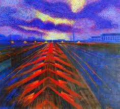 Il Lampi The Flaches Luigi Russolo Italian 1885 1947 Oil On Canvas 119 9 X 134 3 Cm Futurism Art Italy Art Italian Futurism