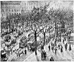 Los bulevares, vías amplias con avenidas peatonales y árboles en el centro que no dejan en el olvido el suelo pavimentado en cemento, dotando al paisaje de 41. Seite Camille Pissarro Julius Meier Graefe Pdf 4 Wikisource