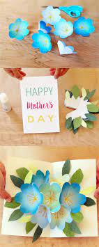 Needles to say this cool crafty project doubles up as a homemade mother's day gift too! Pop Up Flowers Diy Printable Mother S Day Card Pop Up Flower Cards Diy Mother S Day Crafts Pop Up Flowers