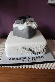 Two Tier Engagement Cake Engagement Cakes Cake Creative Cakes