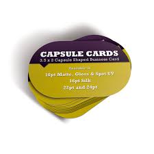 Automotive business cards we created an automotive business card collection. Capsule Shaped Business Card Premium Business Card Printing By Premiumcards Net