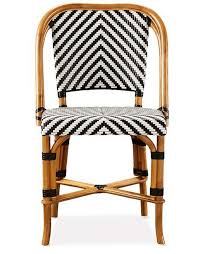 Black White And Rattan Chair Outdoor Patio Furniture Sets Bistro Chairs Parisian Bistro