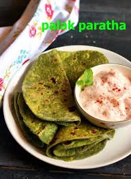 Palak Paratha Recipe Is An Excellent North Indian Breakfast Made With Fresh Spinach Leaves And Whole Wheat Flour This Pa Palak Paratha Paratha Recipes Recipes