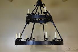 Our mexican wrought iron accessories are inspired by colonial mexico's missions and cathedrals, which used an abundance of ornate wrought iron in there decor. Old Mexican Chandelier Spanish Chandelier Demejico