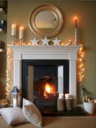 38 Fairy Lights Ideas For Holiday Decorating Godiygo Com Christmas Living Rooms Christmas Fireplace Decor Christmas Decorations Living Room