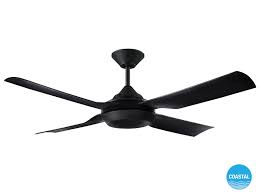 Moonah 132cm Fan Only In Black Fan Black Beacon Lighting