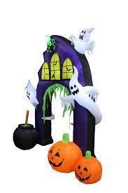 Check spelling or type a new query. 2 7m Tall Halloween Inflatable Castle Archway With Pumpkins And Ghosts Amazon Com Au Garden