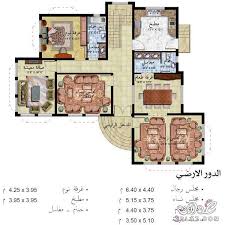 احدث تصاميم الخرائط الحديثة للمنازل صورة الواجهة الارضي والاول courtyard house plans house layout plans architectural design house plans