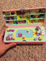 Rare Vintage Polly Pocket Carrying Pencil Case Full Set Hotel 1989 Childhood Memories 70s Mattel Dolls Polly Pocket
