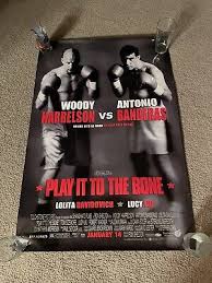 Vintage PLAY IT TO THE BONE MOVIE POSTER 2-SIDED SHEET WOODY HARRELSON  BADERAS