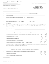 Free New York Name Change Forms How To Change Your Name In Ny Pdf Eforms