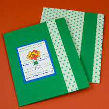 A nice writing utensil, cardstock or heavy construction paper, a piece of ribbon, a pair of scissors, a glue stick, a small ruler, a pencil and a dull butter knife. Tutorial For Making A Greeting Card Pocket Folder Greeting Card Class 2 Span Class W3 Hide Medium W3 Hide Small Tutorials Span Aunt Annie S Crafts
