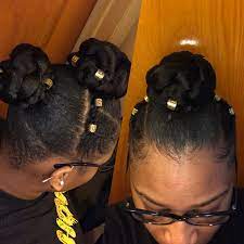 Natural Two Bun Hairstyle Easy 6steps Easy Bun Hairstyles Two Buns Hairstyle Bun Hairstyles
