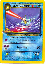 This pokémon lives in gently flowing rivers. Dark Golduck Team Rocket 37 Pokemon Card