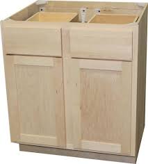unfinished maple double base cabinet